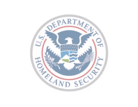 Seal of the U.S. Department of Homeland Security with a bald eagle and text around the border.